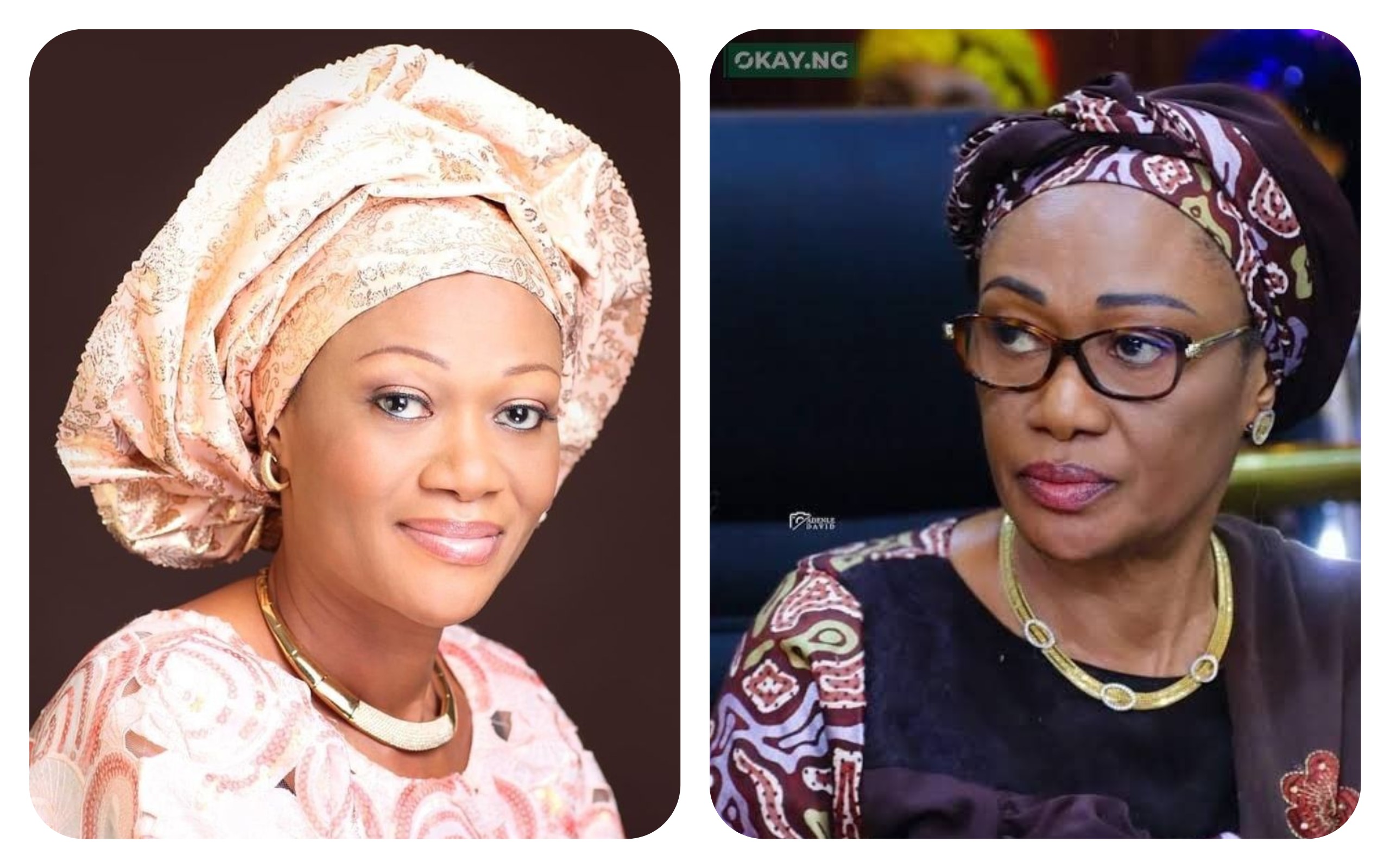 La Première Dame du Nigéria, le sénateur Oluremi Tinubu