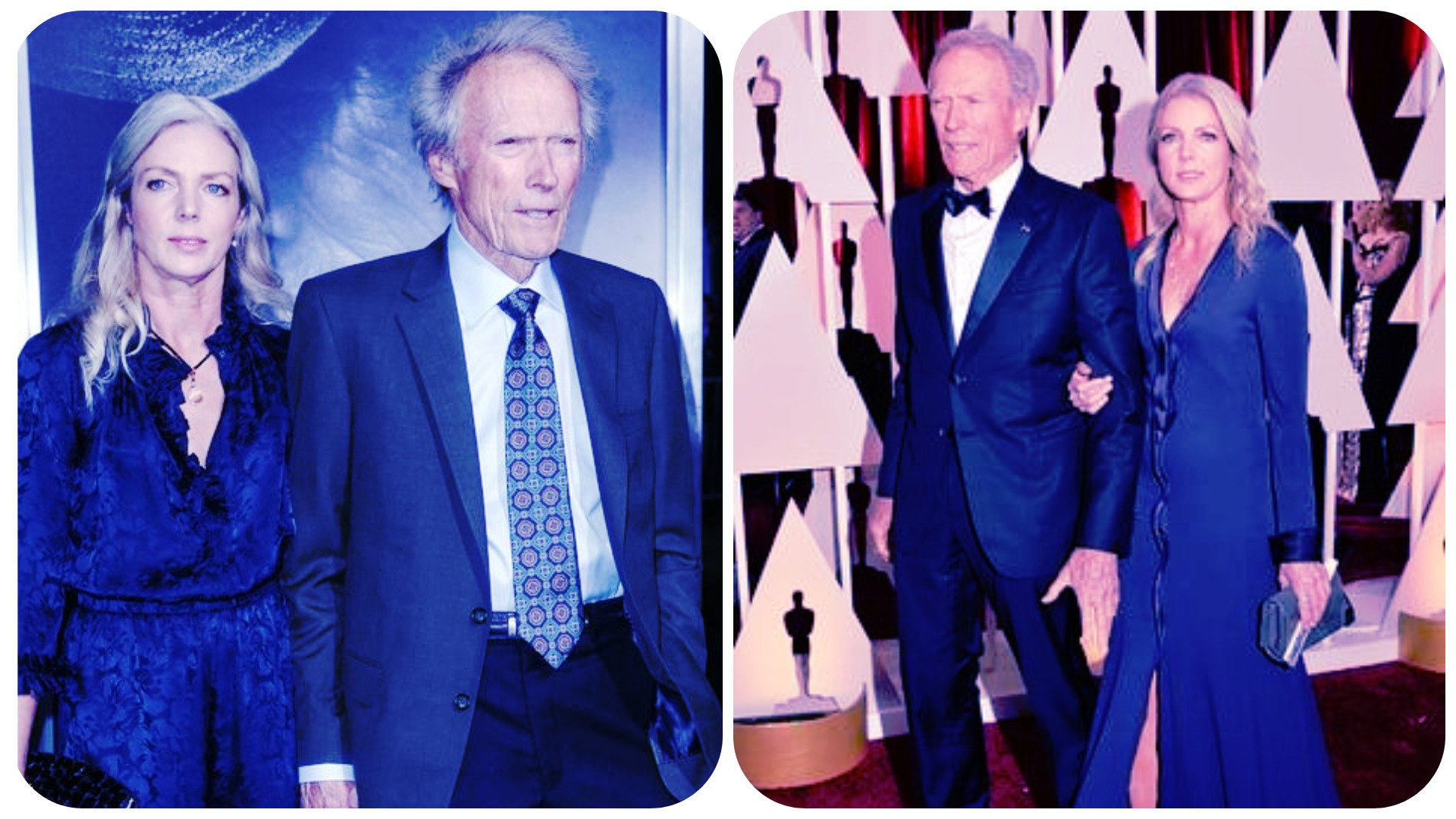 Clint Eastwood (à gauche) et Christina Sandera