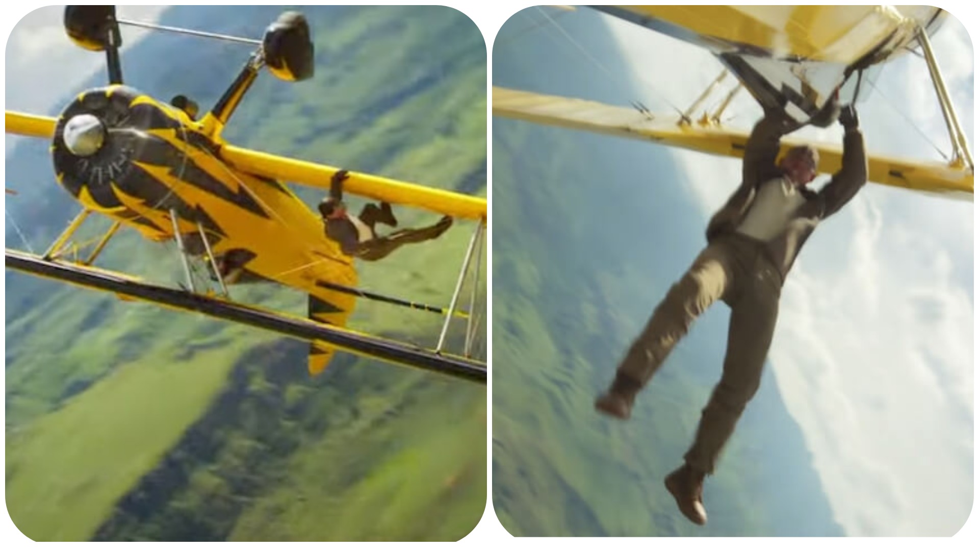 Tom Cruise pend hors d'un avion dans un film défiant la mort