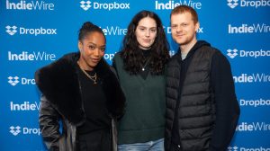 Naomi Ackie, Lucas Hedges, Eva Victor Indiewire à Sundance, 2025, présentée par Dropbox au studio Indiewire le 26 janvier 2025 à Utahis Park City.