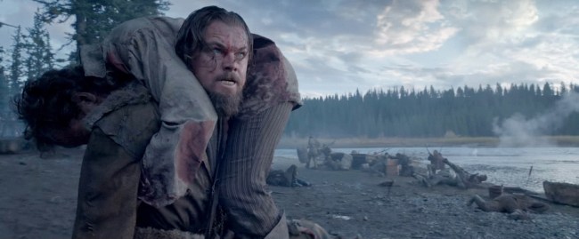 The Revenant, Leonardo DiCaprio, 2015. Photo: TM et Copyright © 20th Century Fox Film Corp. Tous droits protégés./Courtesy Everett Collection
